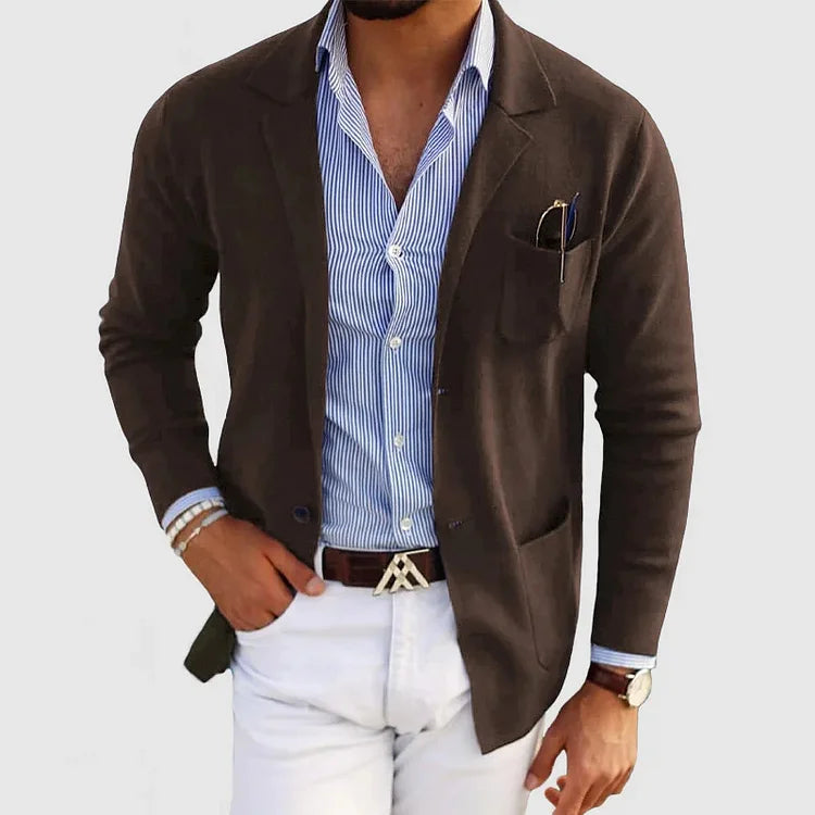 Nico – Elegantes Herrenjackett mit Revers und Knöpfen
