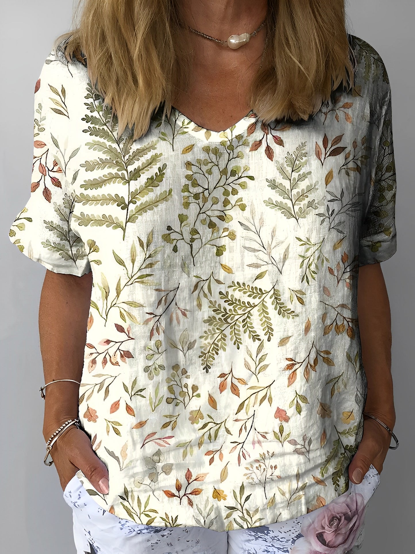 Jayleen - Lässige Bluse mit Blumenprint für Damen