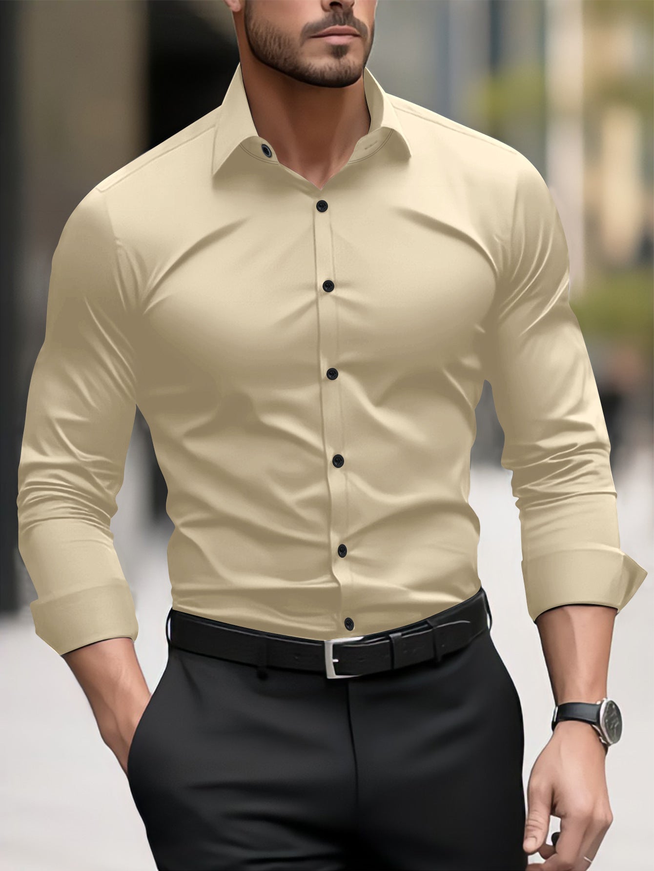 Thomas - Herren-Freizeitshirt mit Kragen