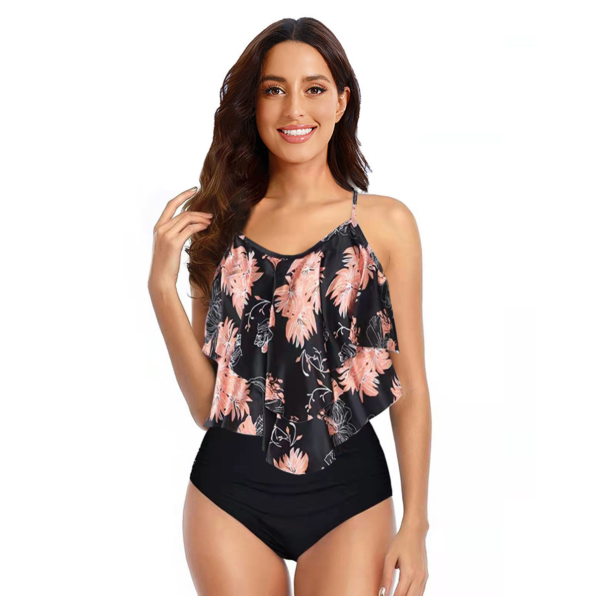 Haylie - Tankini-Set mit Rüschen-Tanktop für Damen