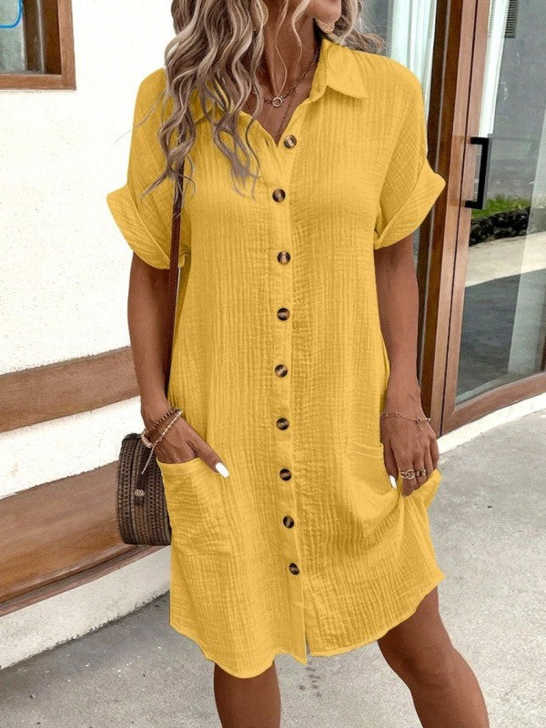 Astoria - Sommerhemdkleid mit Knöpfen für Damen