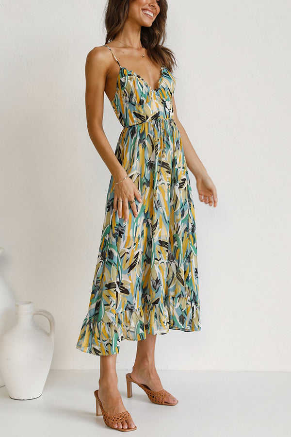 Charité – Farbintensives Midi-Kleid