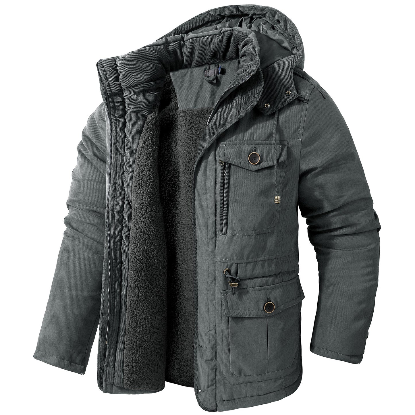 Daren - Weiche Herrenjacke mit Kapuze