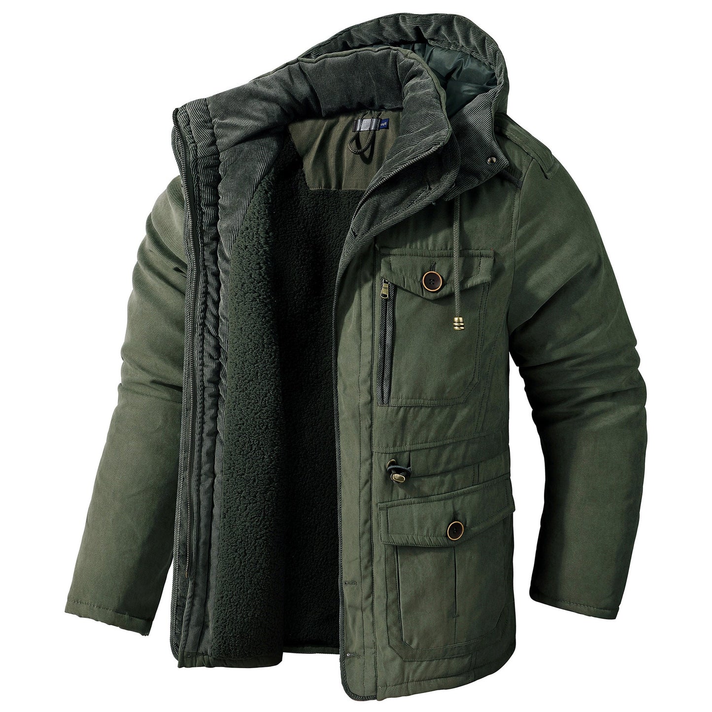 Daren - Weiche Herrenjacke mit Kapuze