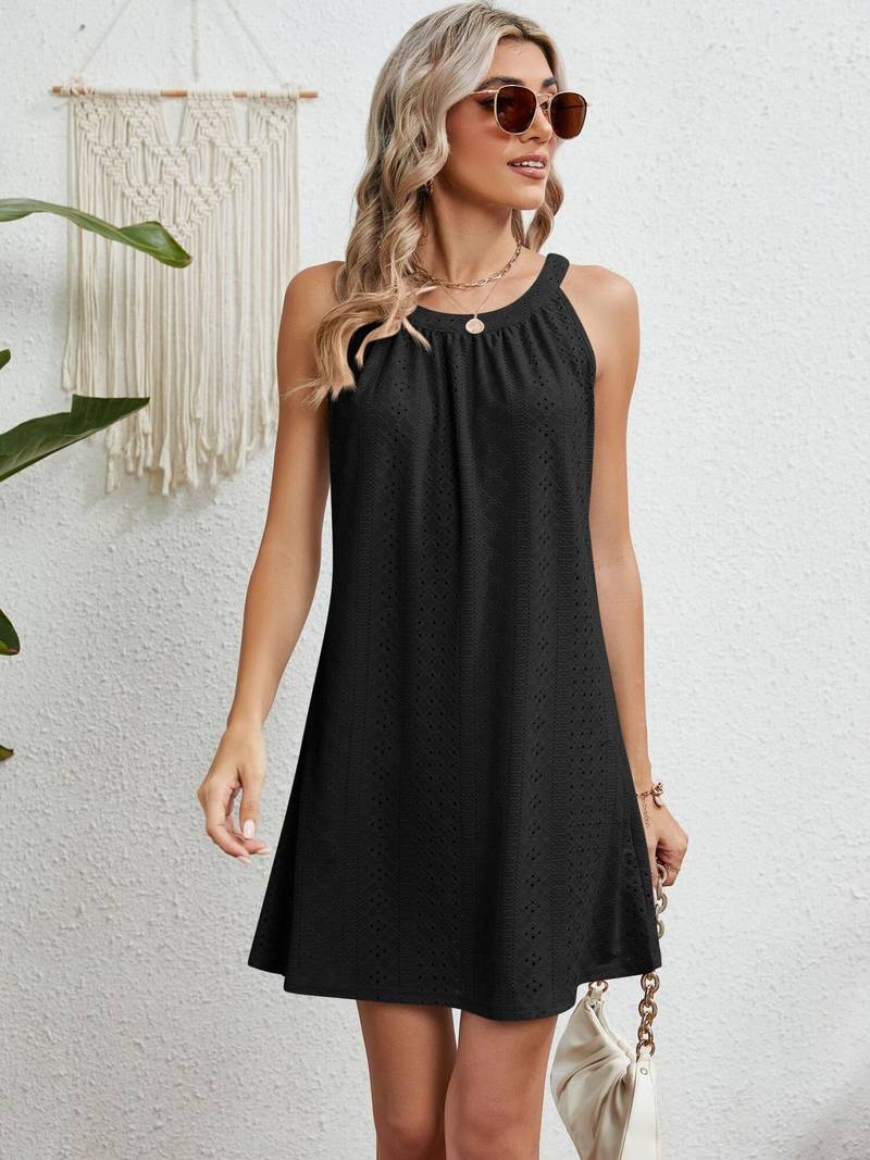 Valarie - Schulterfreies, hohlgeschnittenes Strandkleid für Damen