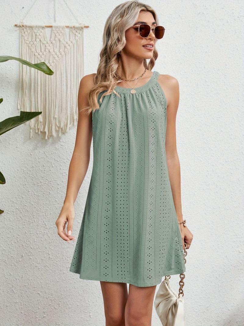 Valarie - Schulterfreies, hohlgeschnittenes Strandkleid für Damen
