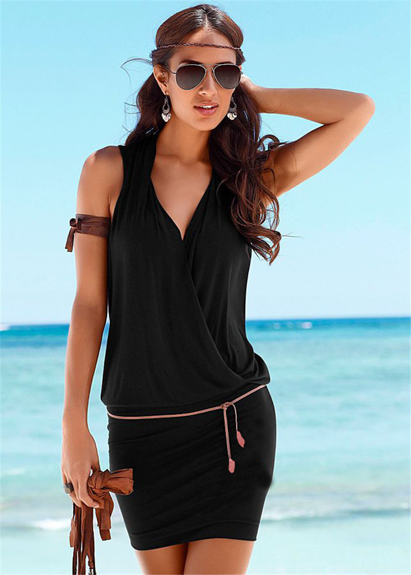 Ariella - Ärmelloses Strandkleid mit Gürtel für Damen