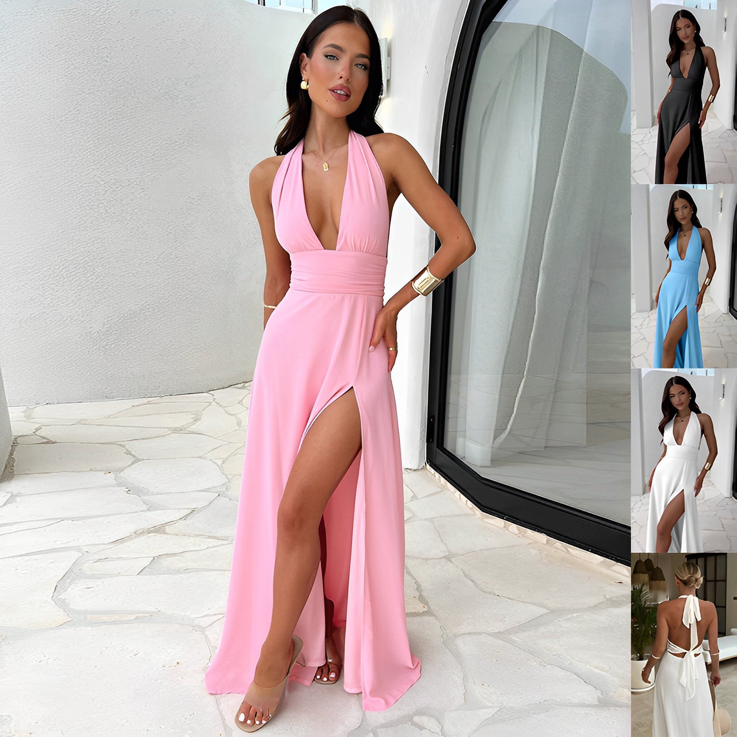 Clemency - Modisches Neckholder-Kleid für Damen
