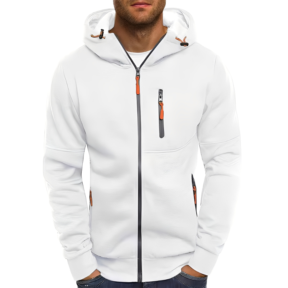 Miller - Bequeme Männerjacke mit Kapuze und Reißverschluss