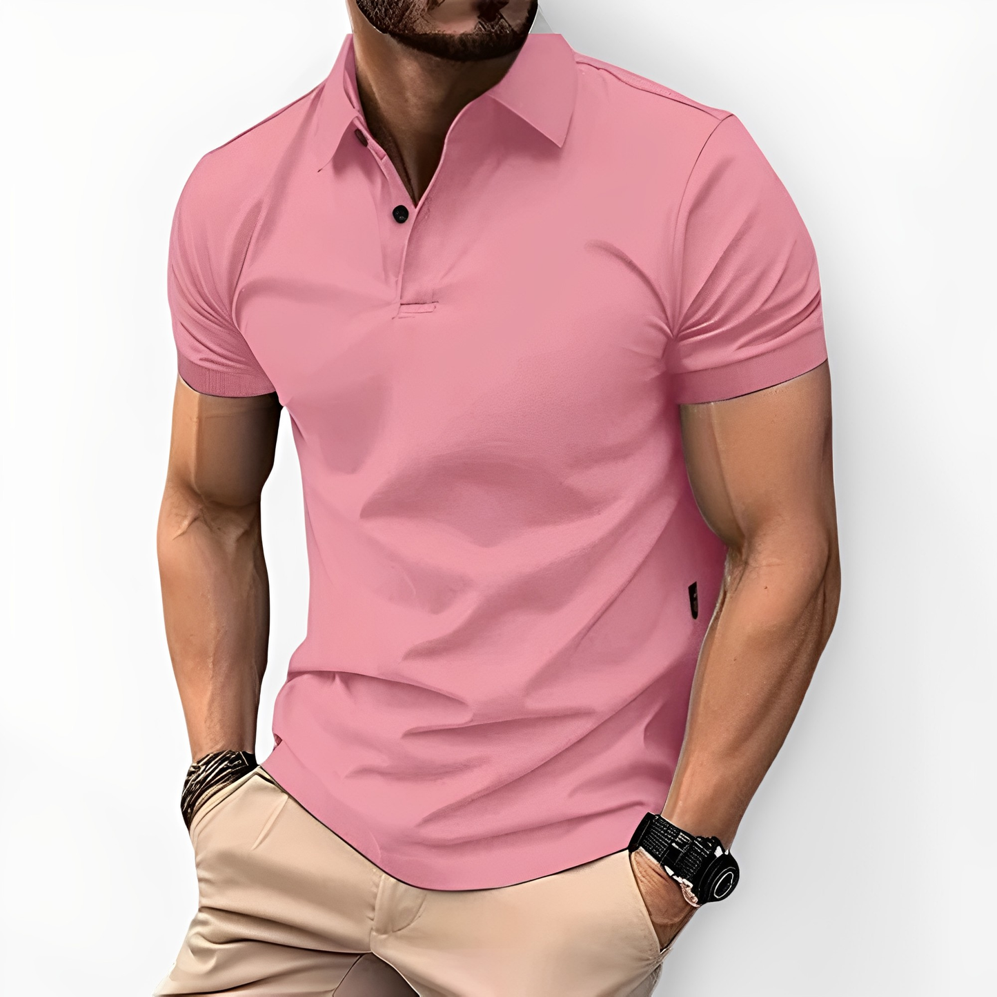 Deacon - Bequemes Herren-Poloshirt mit kurzen Ärmeln