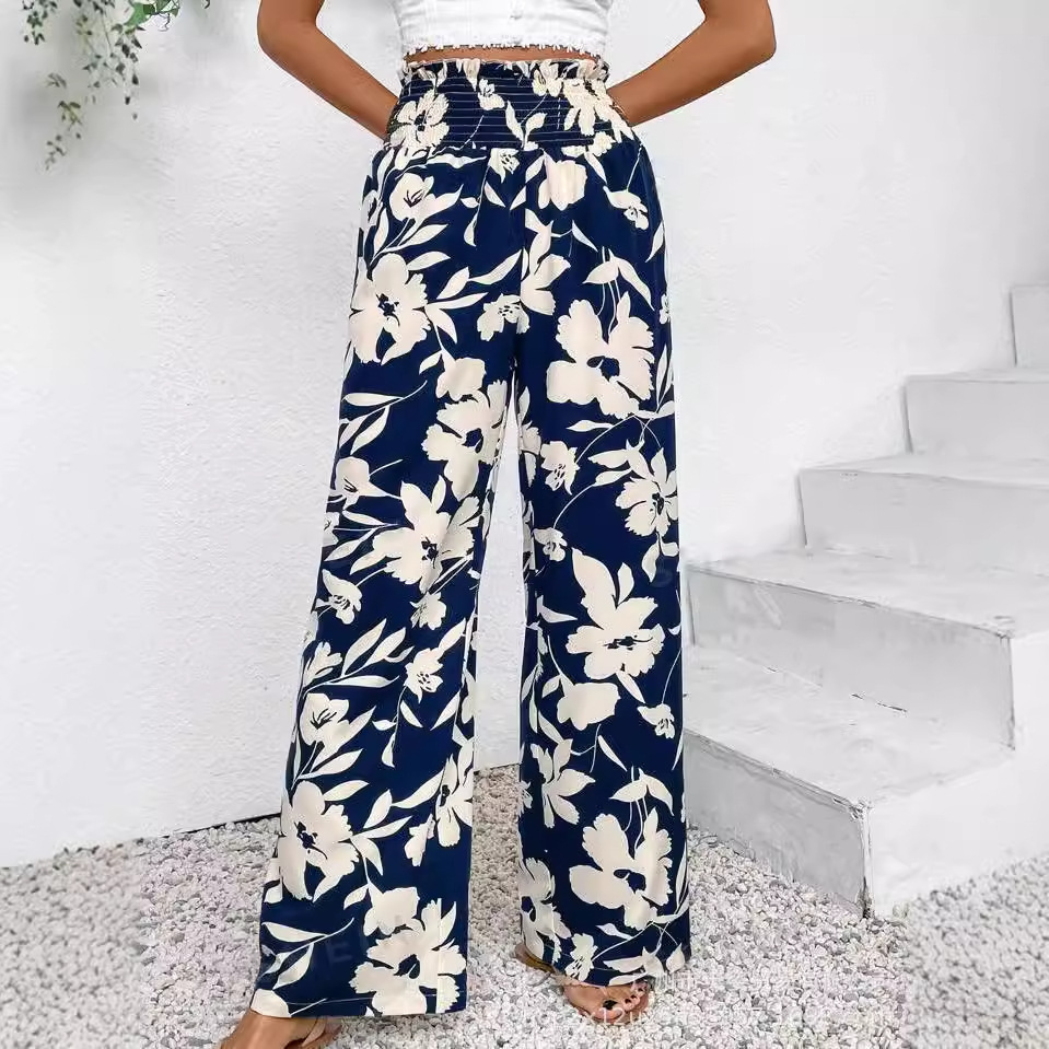 Sharise - Hoch taillierte Hose mit weitem Bein für Damen