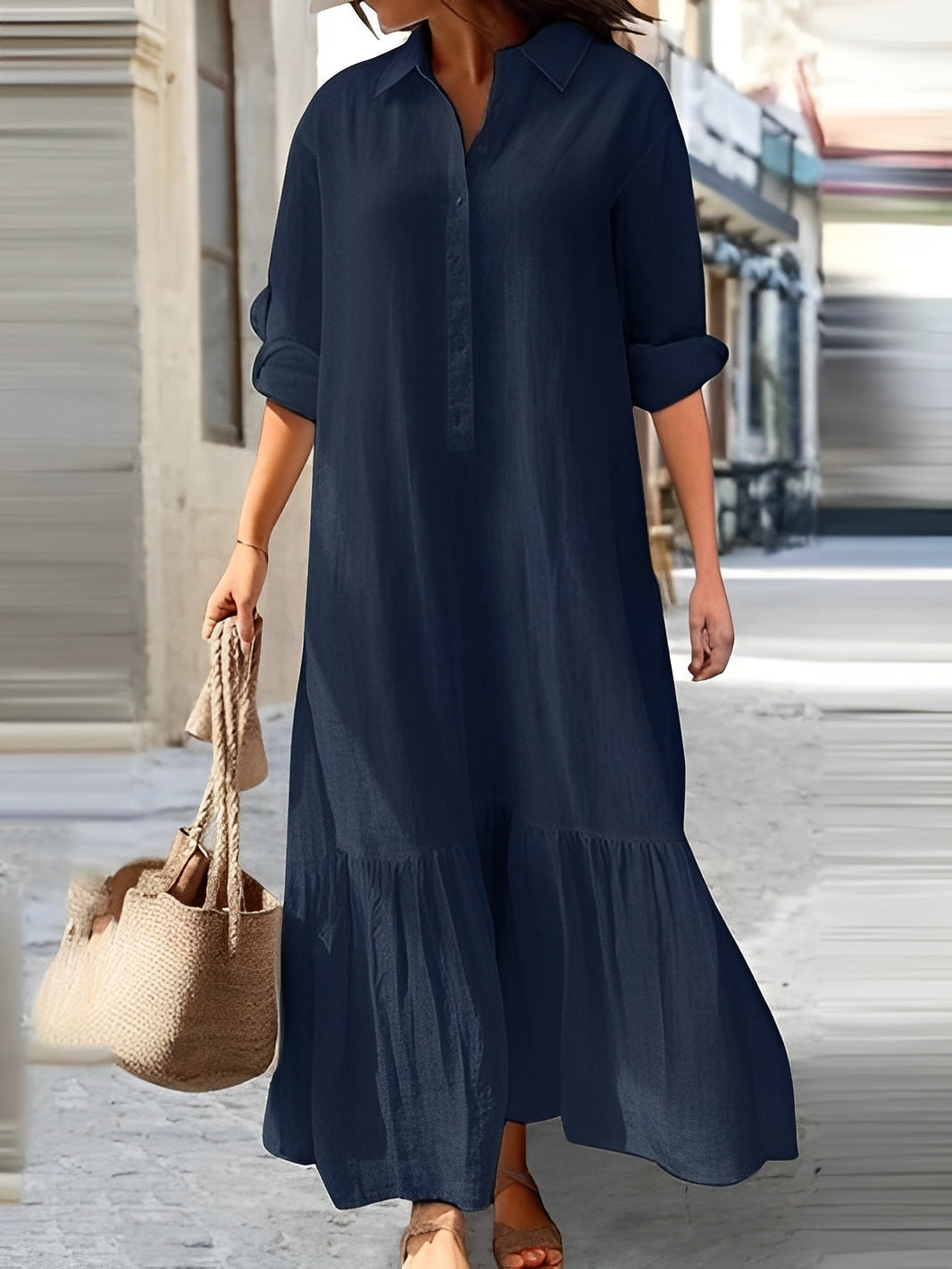 Aubriana - Lockeres, unregelmäßiges Sommerkleid für Damen