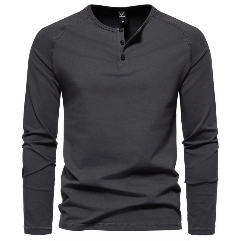 Malcom - Bequemes und einfaches Herren-Langarmshirt