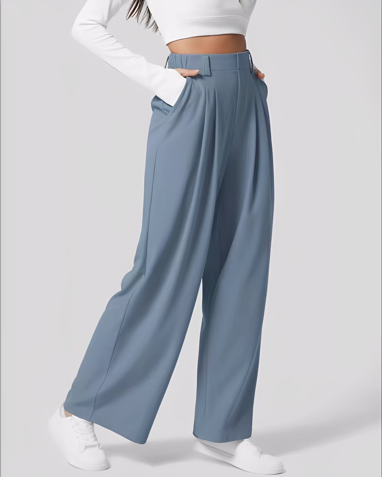 Montana - Elastische gerade Damenhose