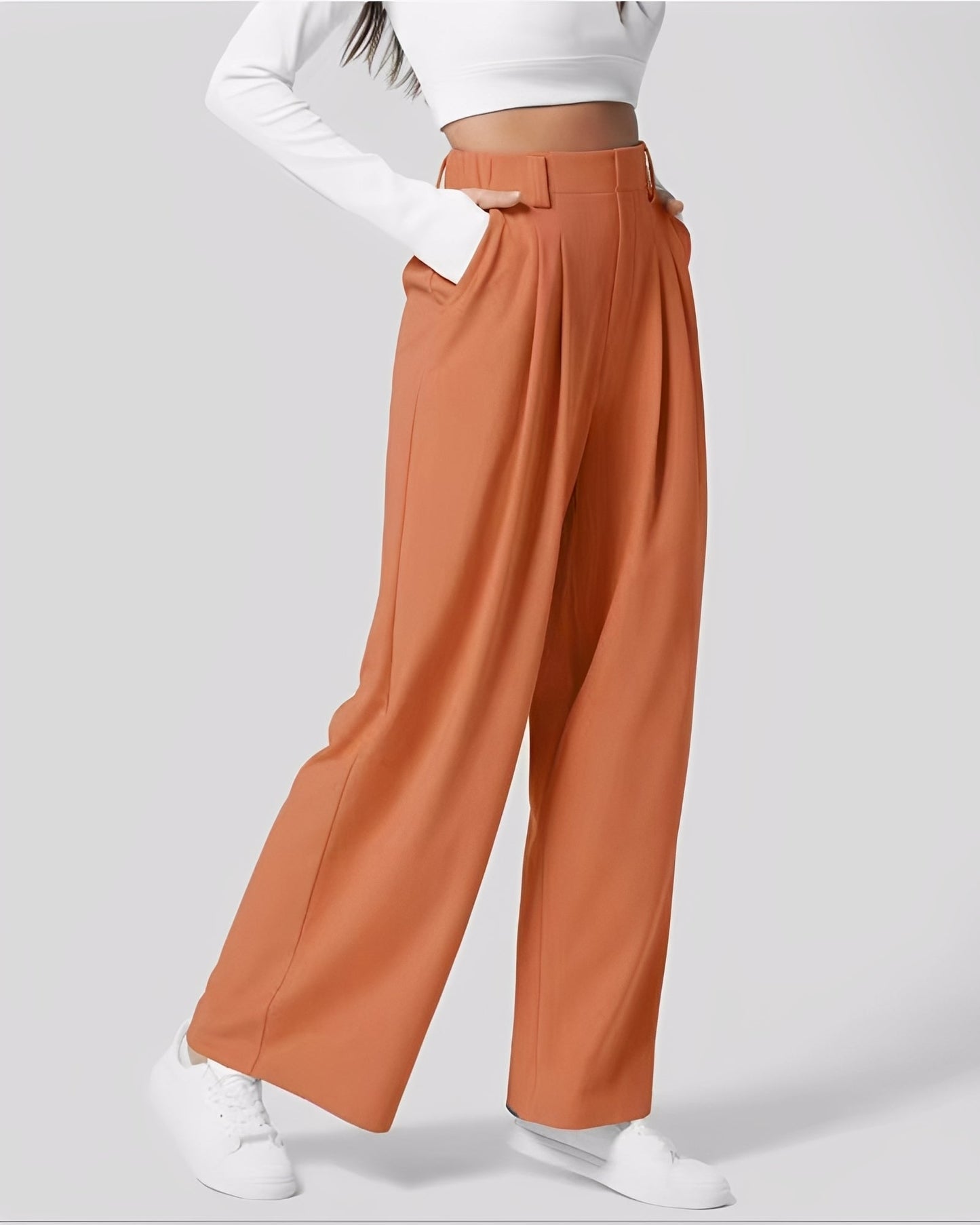Montana - Elastische gerade Damenhose