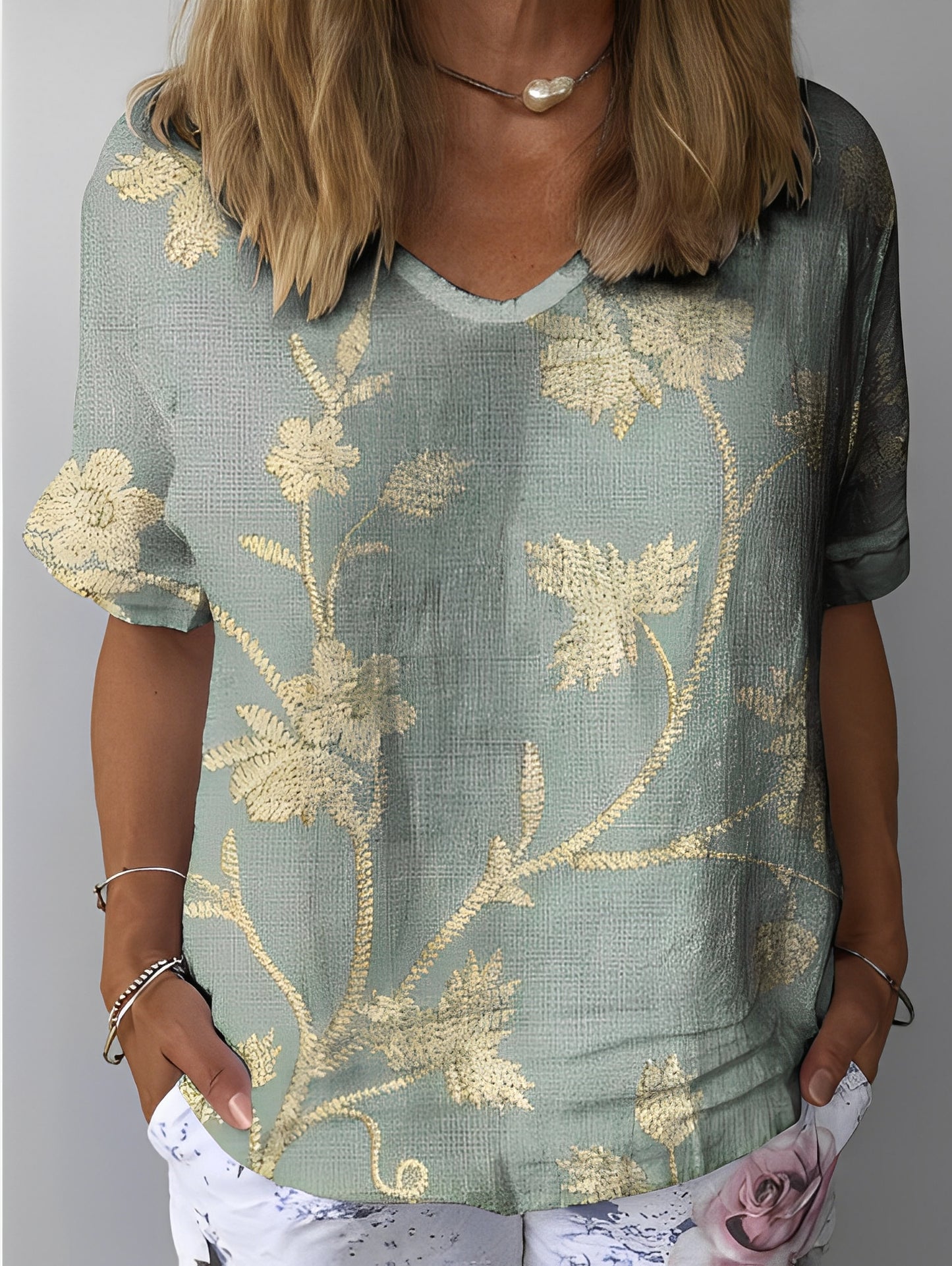 Jayleen - Lässige Bluse mit Blumenprint für Damen