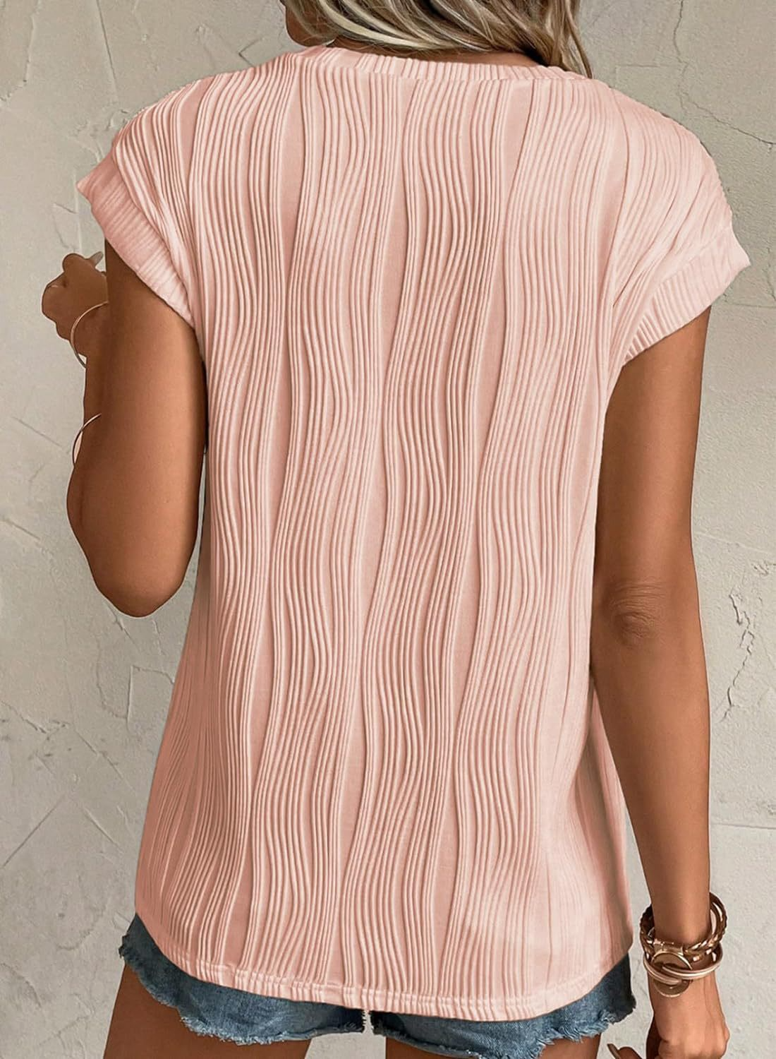Amilia - Gestricktes ärmelloses Sommer-T-Shirt für Damen