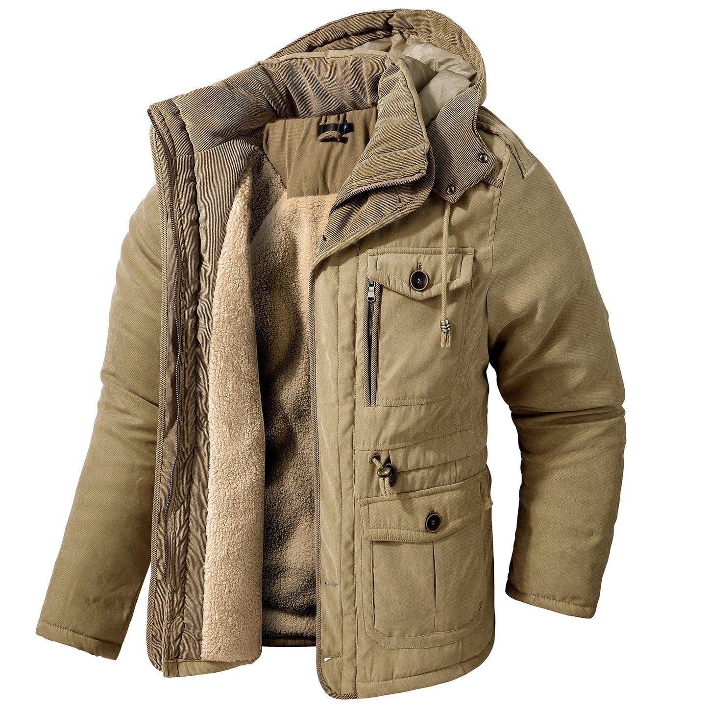 Daren - Weiche Herrenjacke mit Kapuze