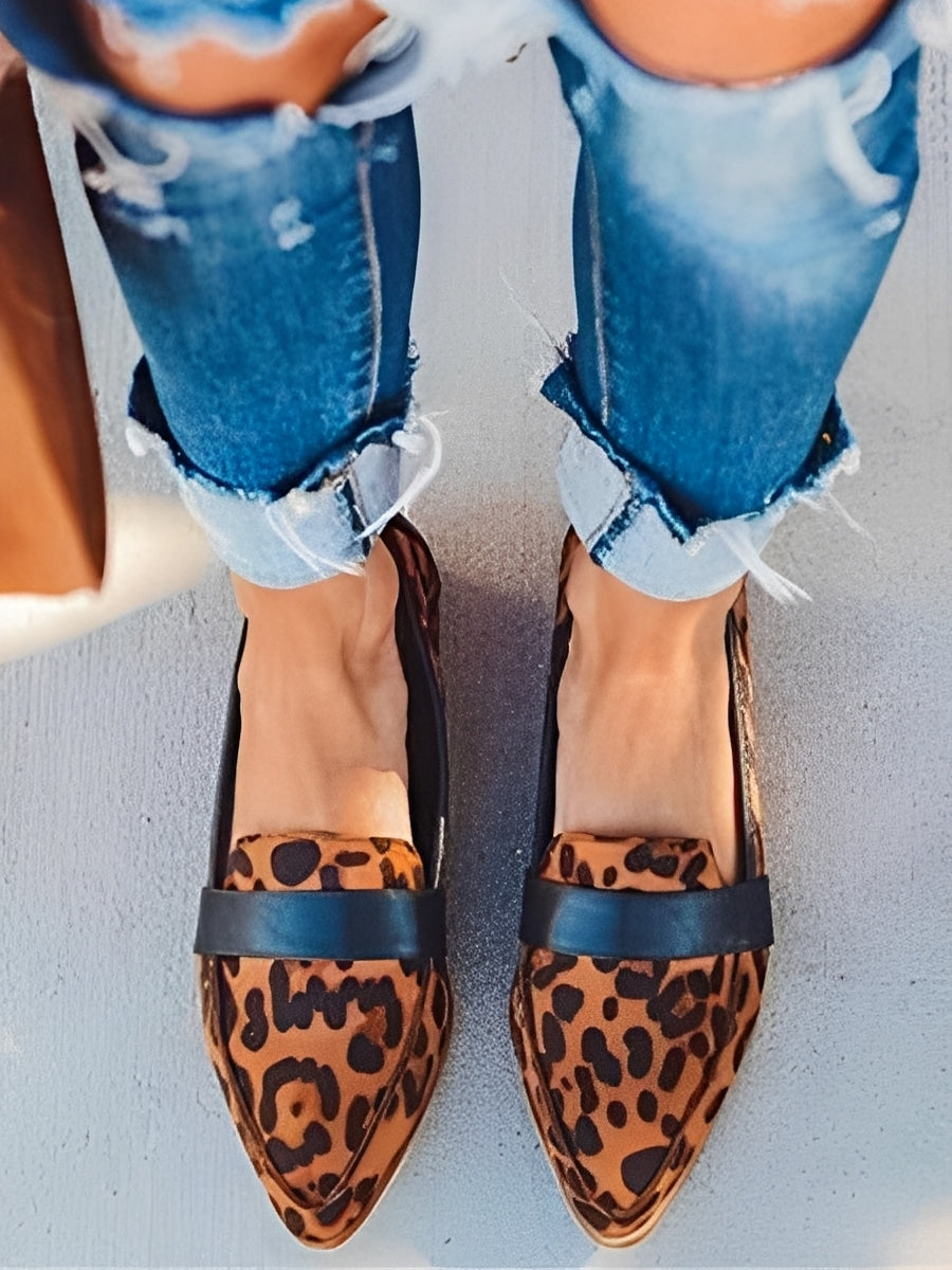 Christal - Schicke spitze Wildleder-Loafer für Damen