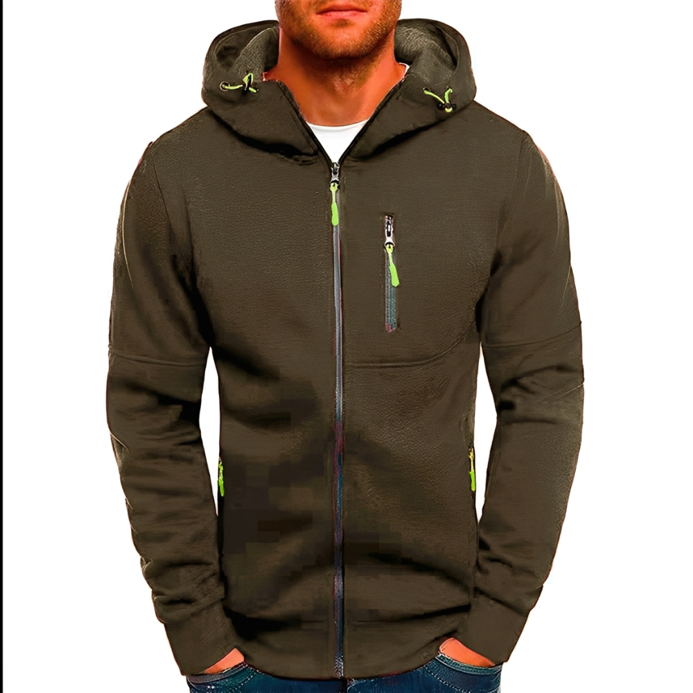 Miller - Bequeme Männerjacke mit Kapuze und Reißverschluss