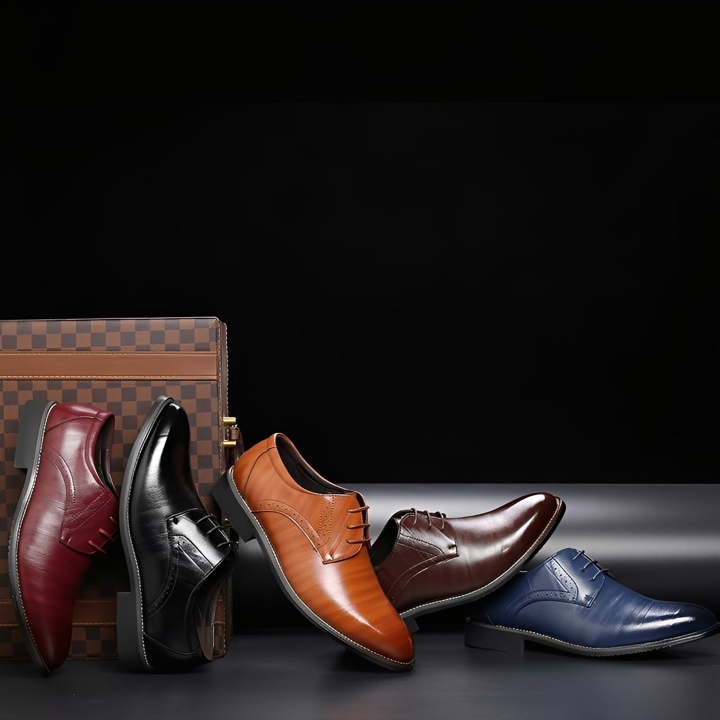 Desmond - Modische Lederschnürschuhe mit Lochverzierungen für Herren