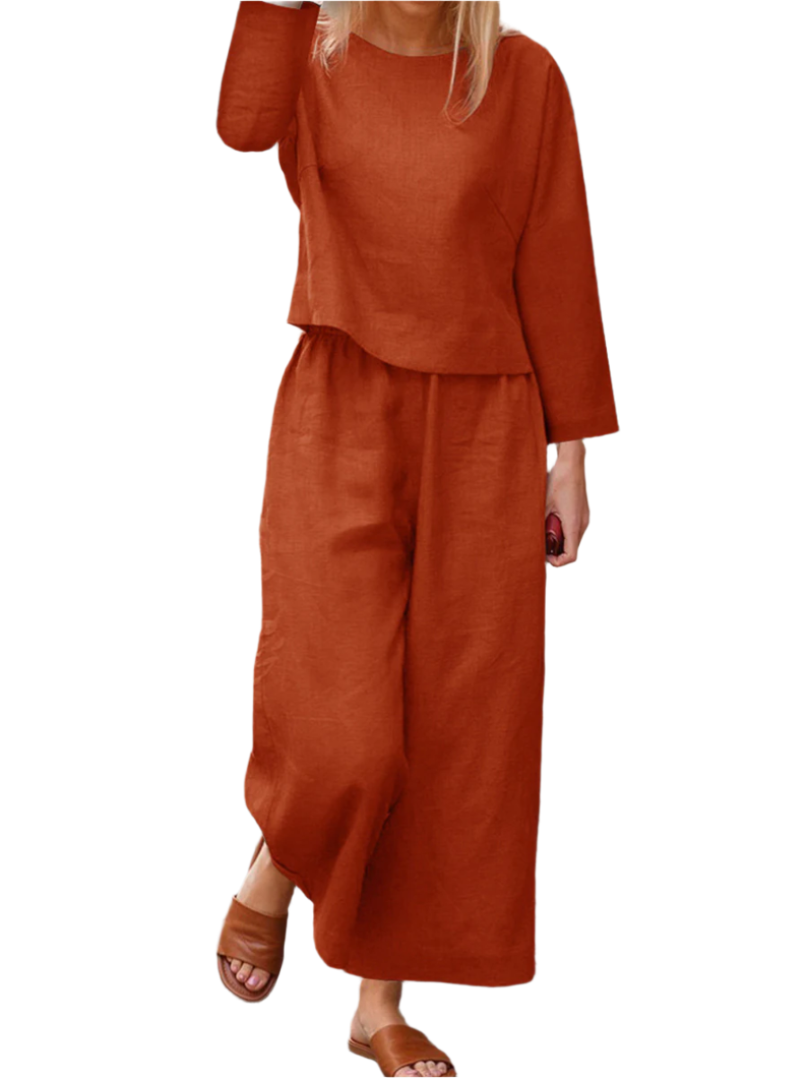 Shelia - Lockeres Leinen-Set für Damen