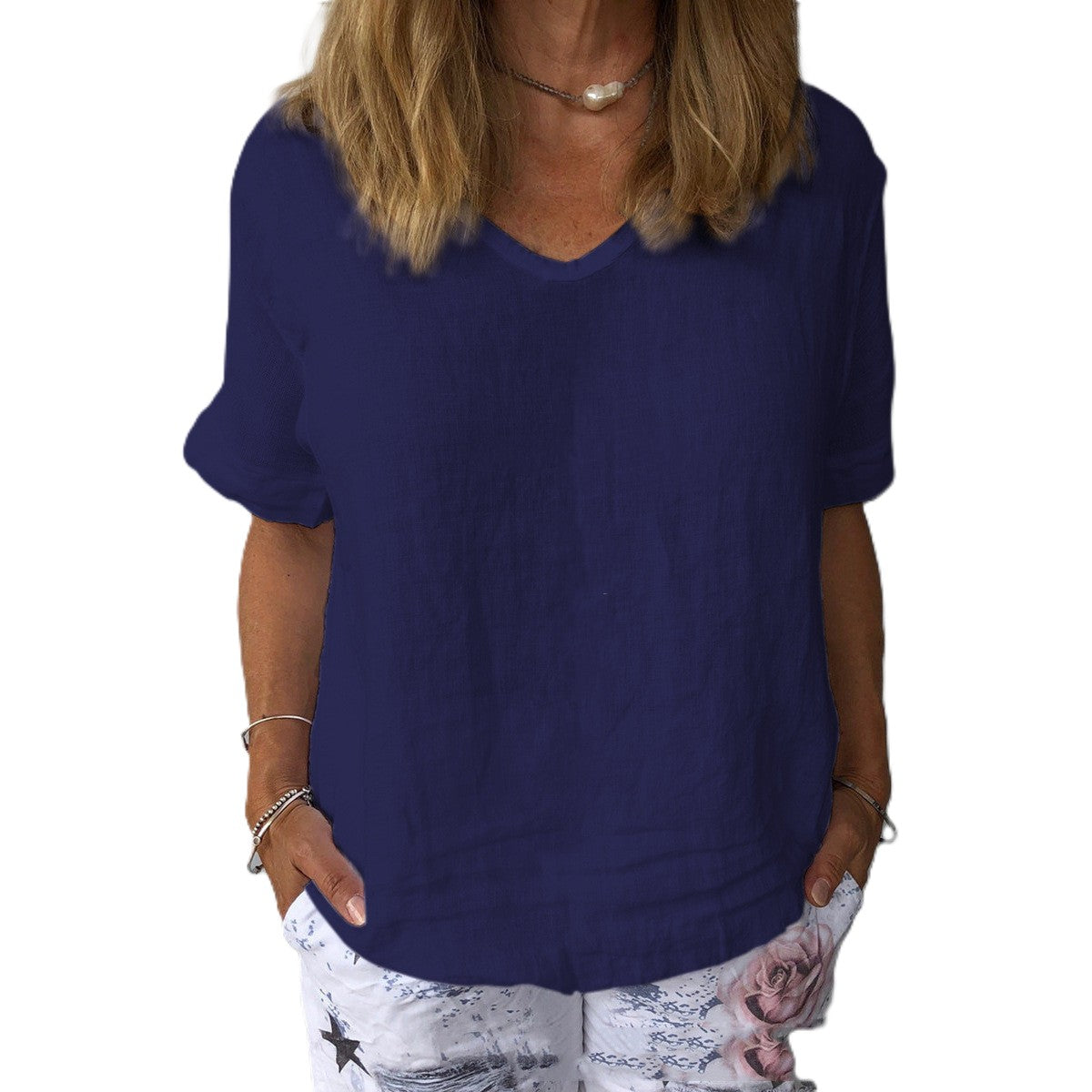 Cearra - Lässiges bequemes Shirt für Damen