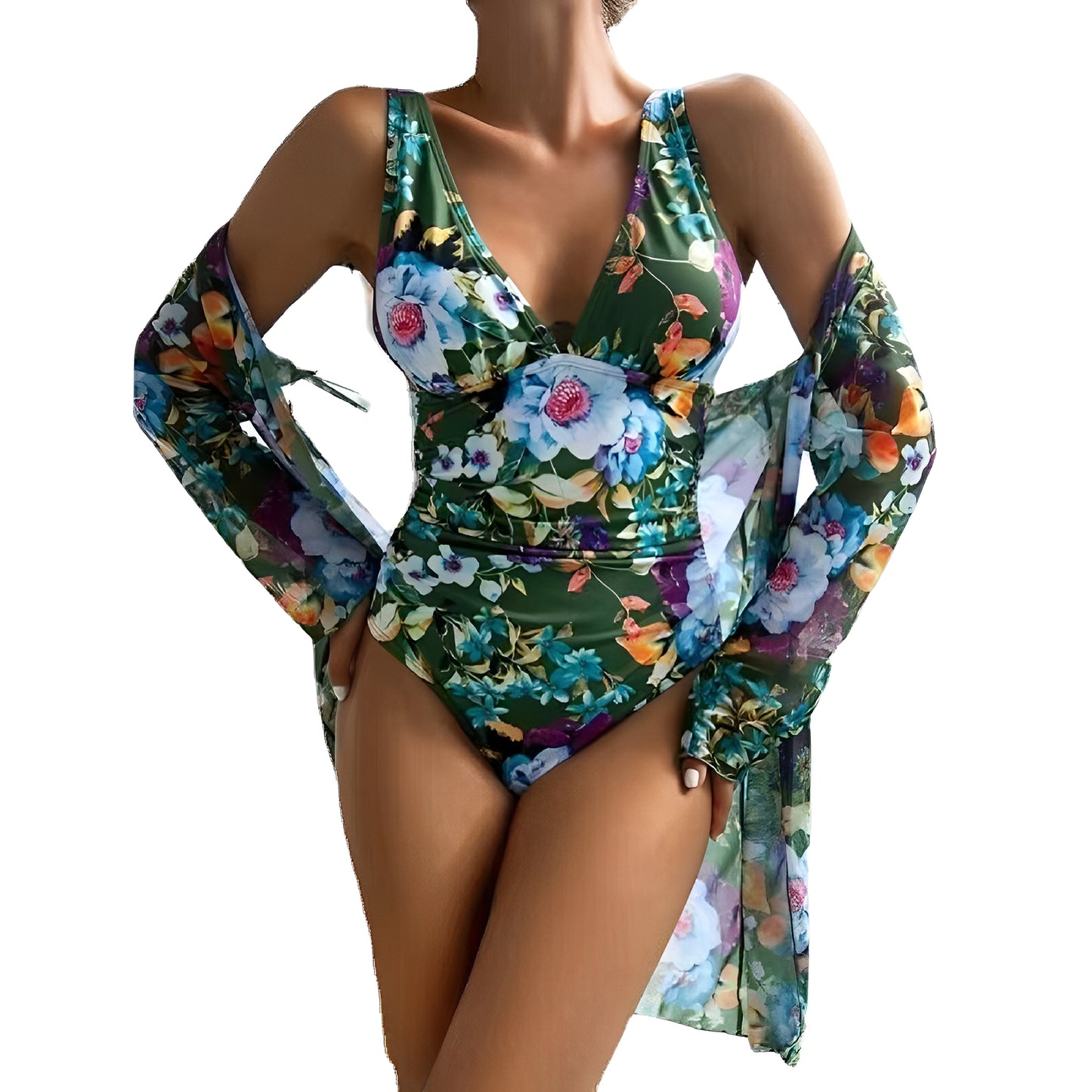 Kaylie - Sommerliche Bademode mit Blumenmuster für Damen
