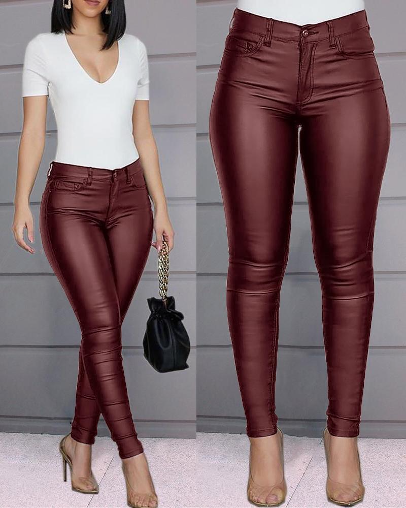 Dina – Stretchkunstlederhose