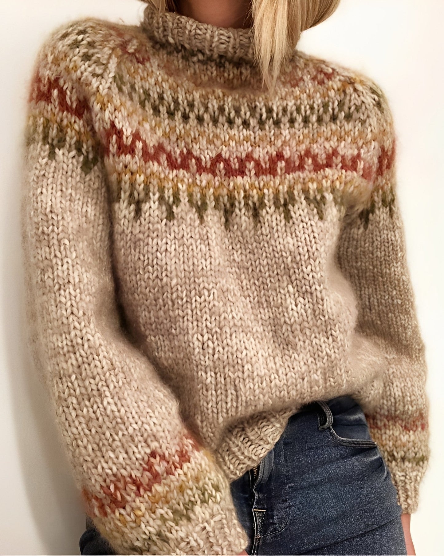 Armani - Gemütlicher Damenpullover mit Rollkragen