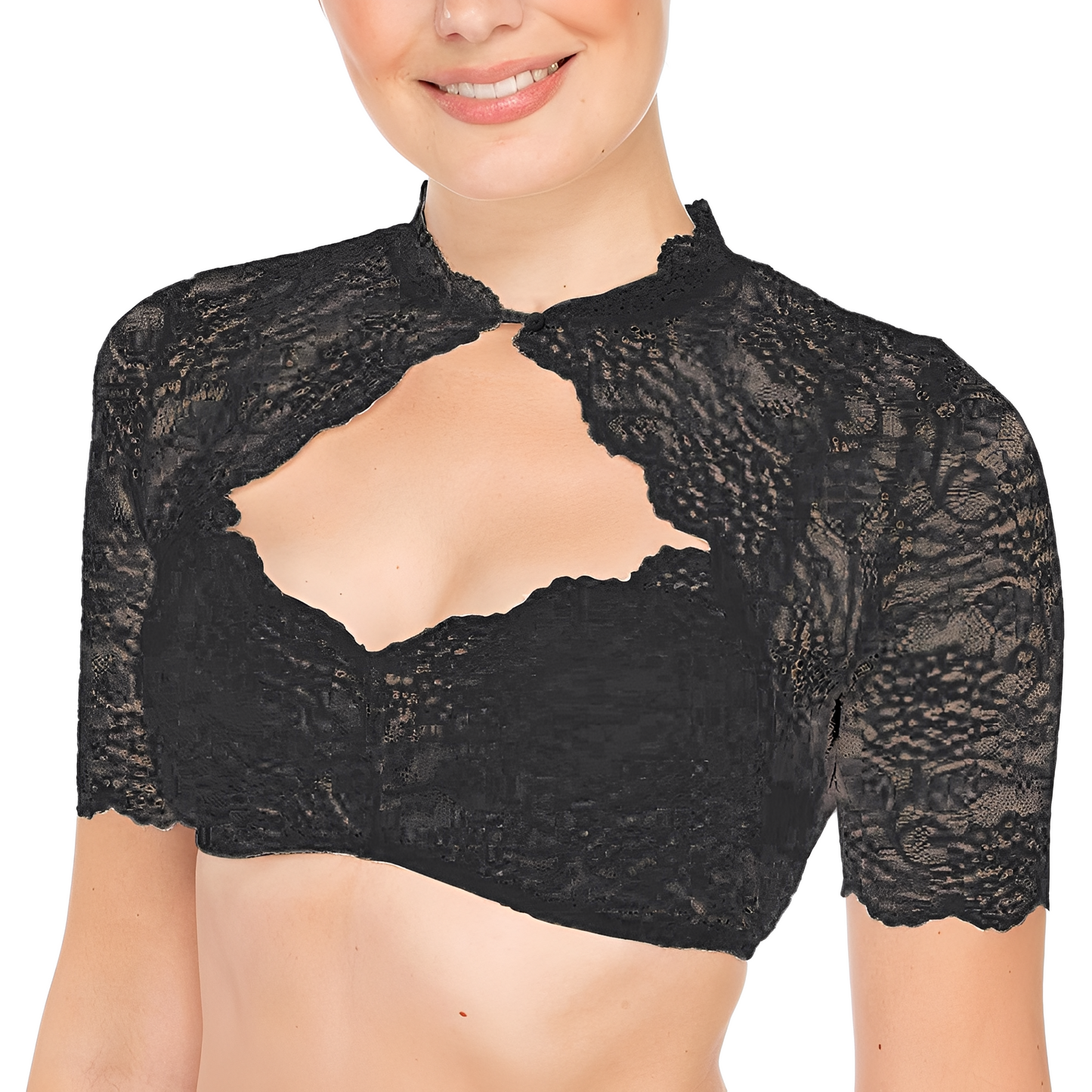 Daniella - Traditionelle Oktoberfest-Bluse mit Spitze für Frauen