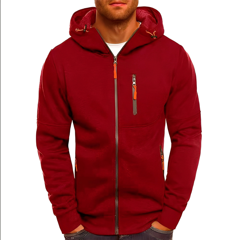 Miller - Bequeme Männerjacke mit Kapuze und Reißverschluss