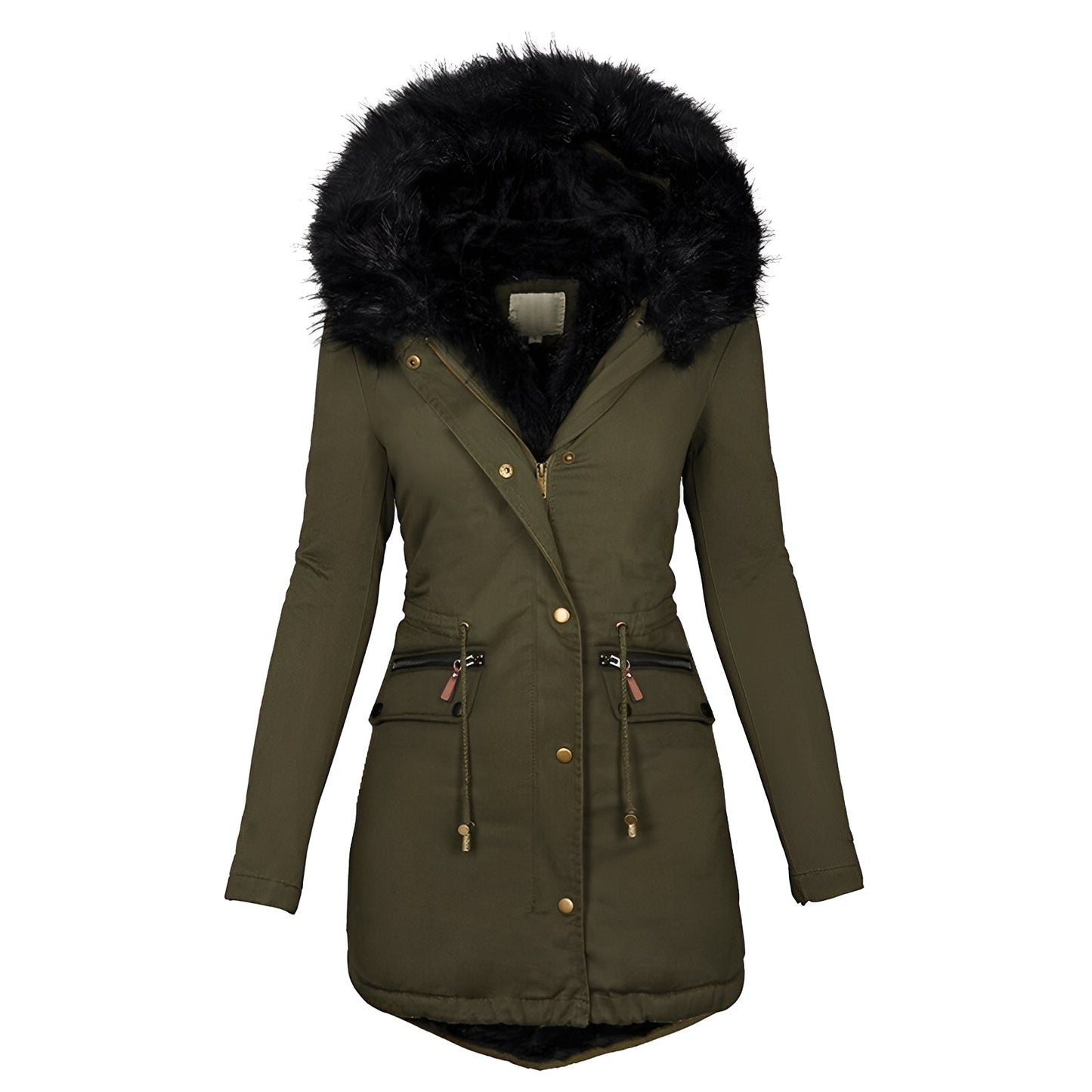 Camilla - Schicke, warme Damenjacke mit Fell
