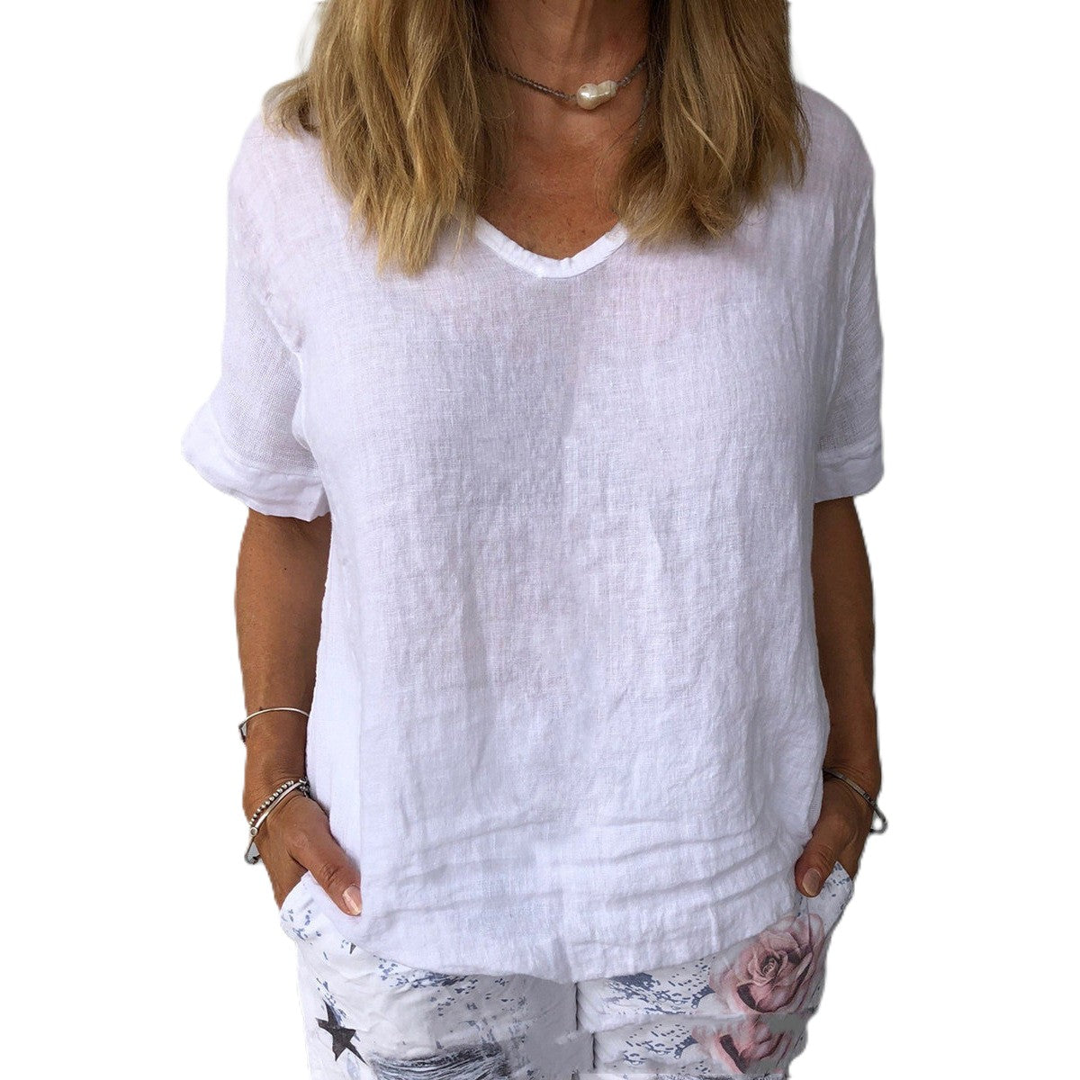 Cearra - Lässiges bequemes Shirt für Damen