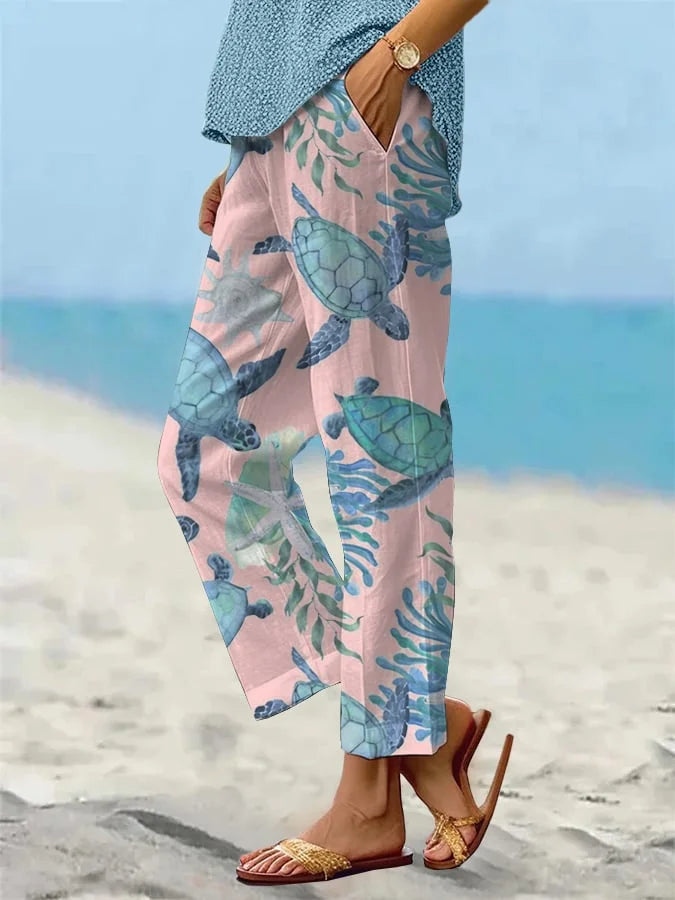 Sandra - Lässige lockere Strandhose für Damen