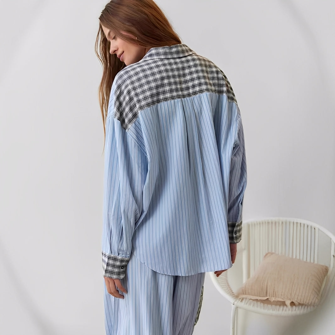 Elenora - Komfortables, lässiges Damen-Pyjama-Set, zweiteilig