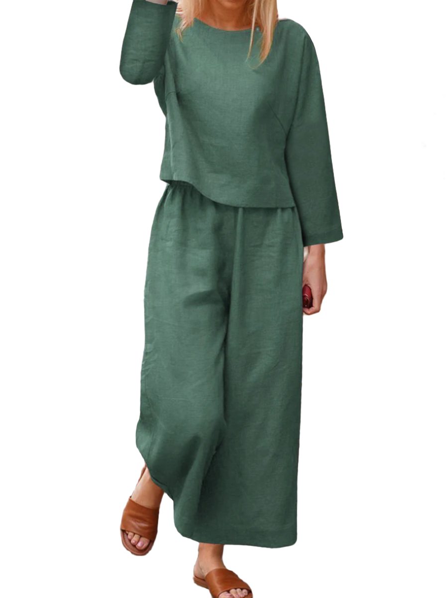 Shelia - Lockeres Leinen-Set für Damen