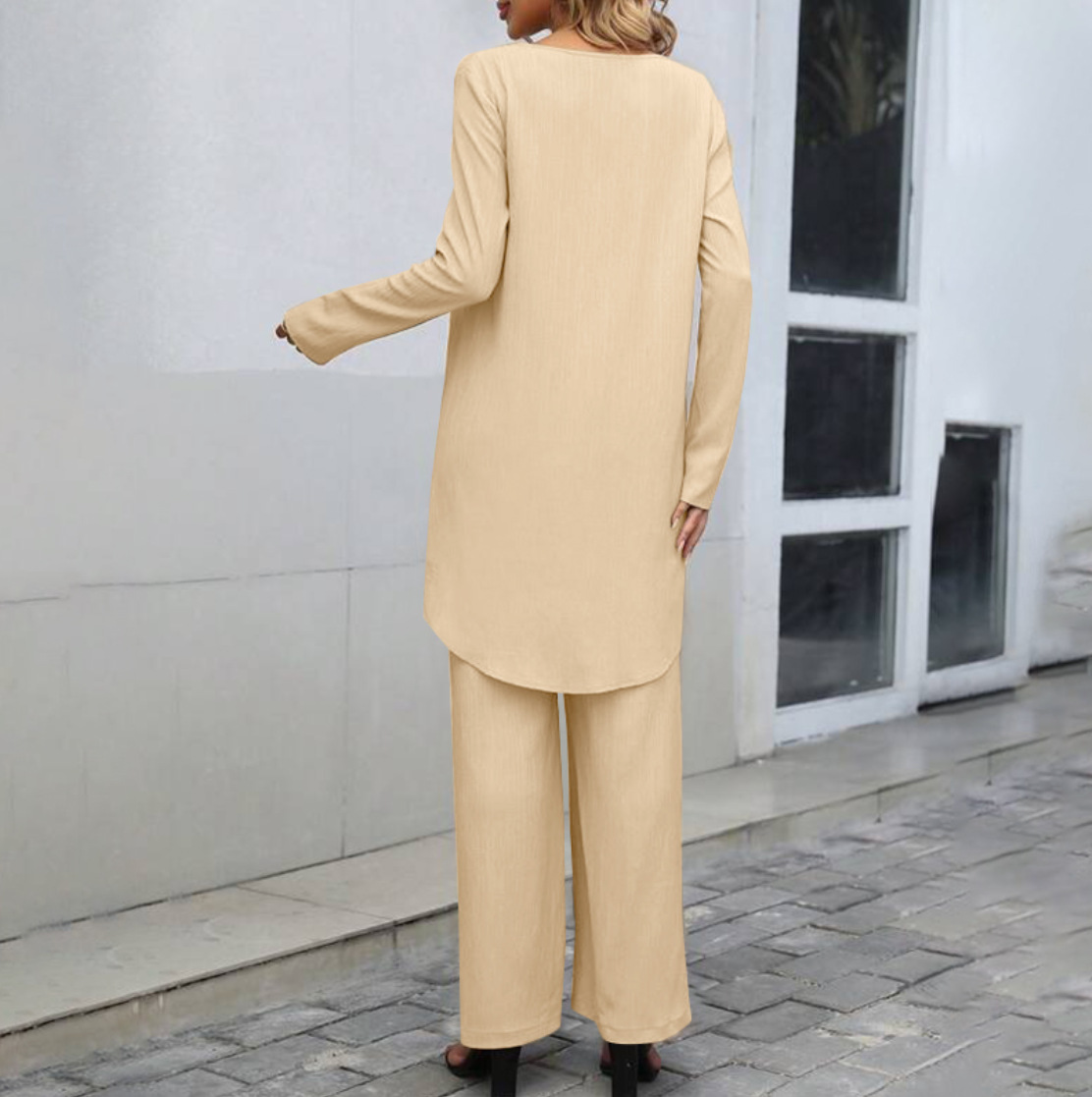 Ruth - Elegantes Set mit unregelmäßigem Saum für Damen