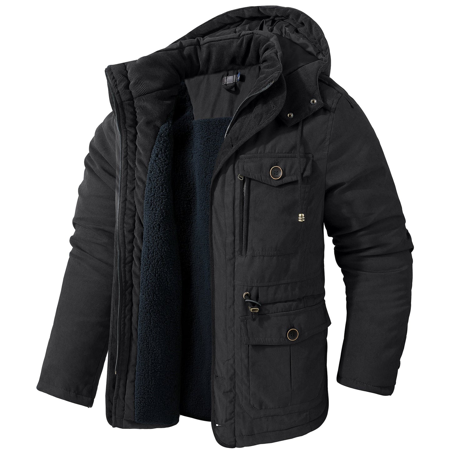Daren - Weiche Herrenjacke mit Kapuze