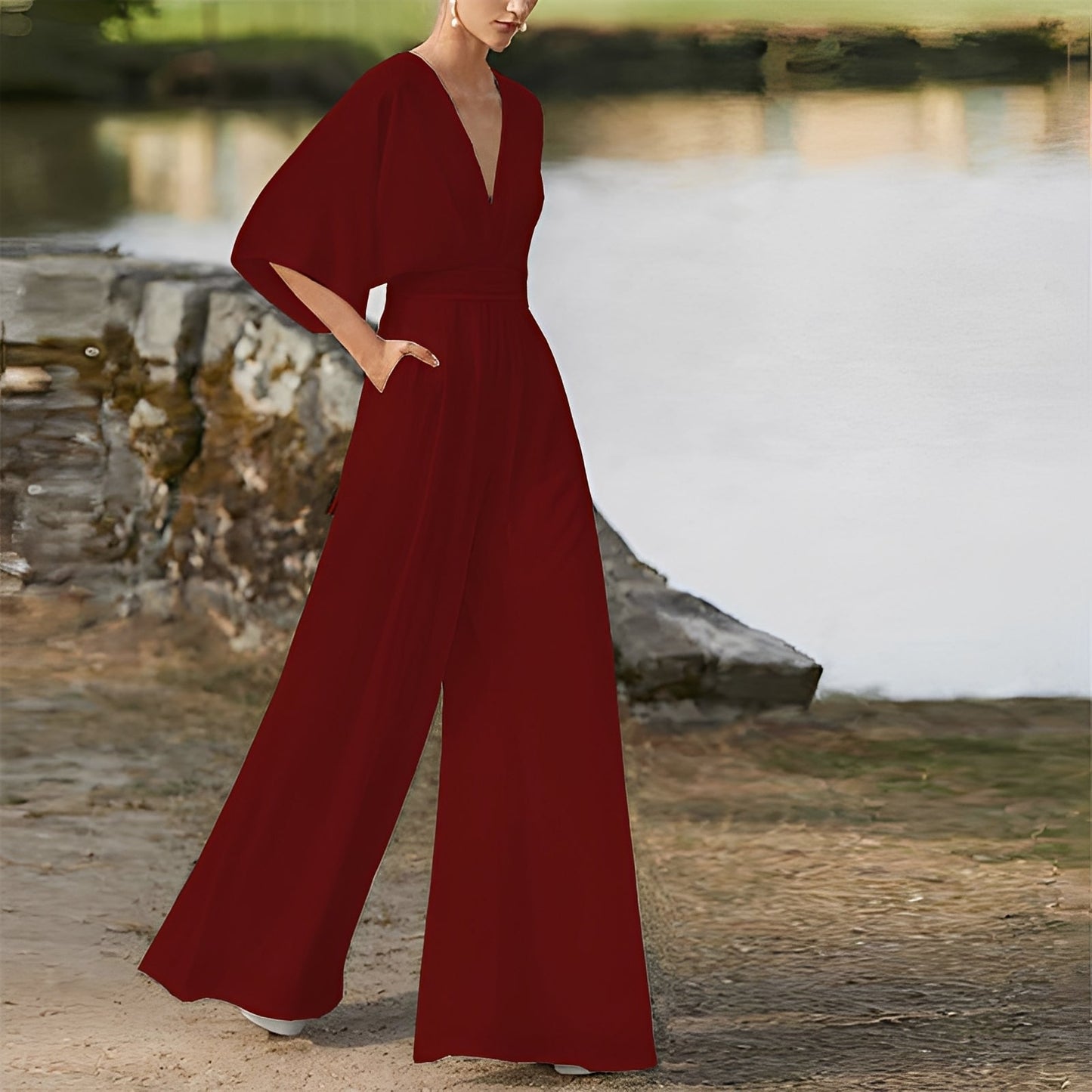 Carmella - Komfortabler Damen-Jumpsuit mit hoher Taille