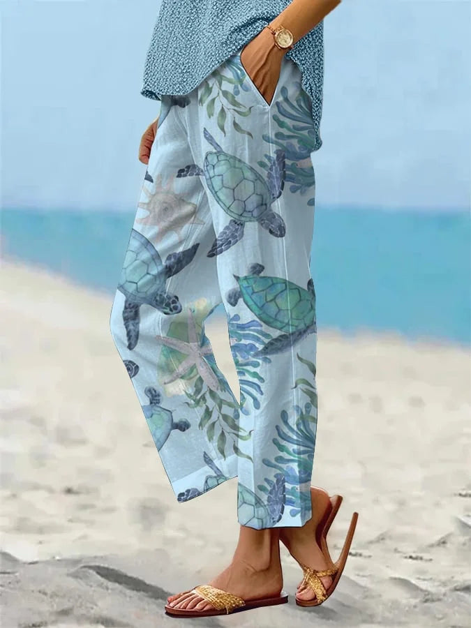 Sandra - Lässige lockere Strandhose für Damen