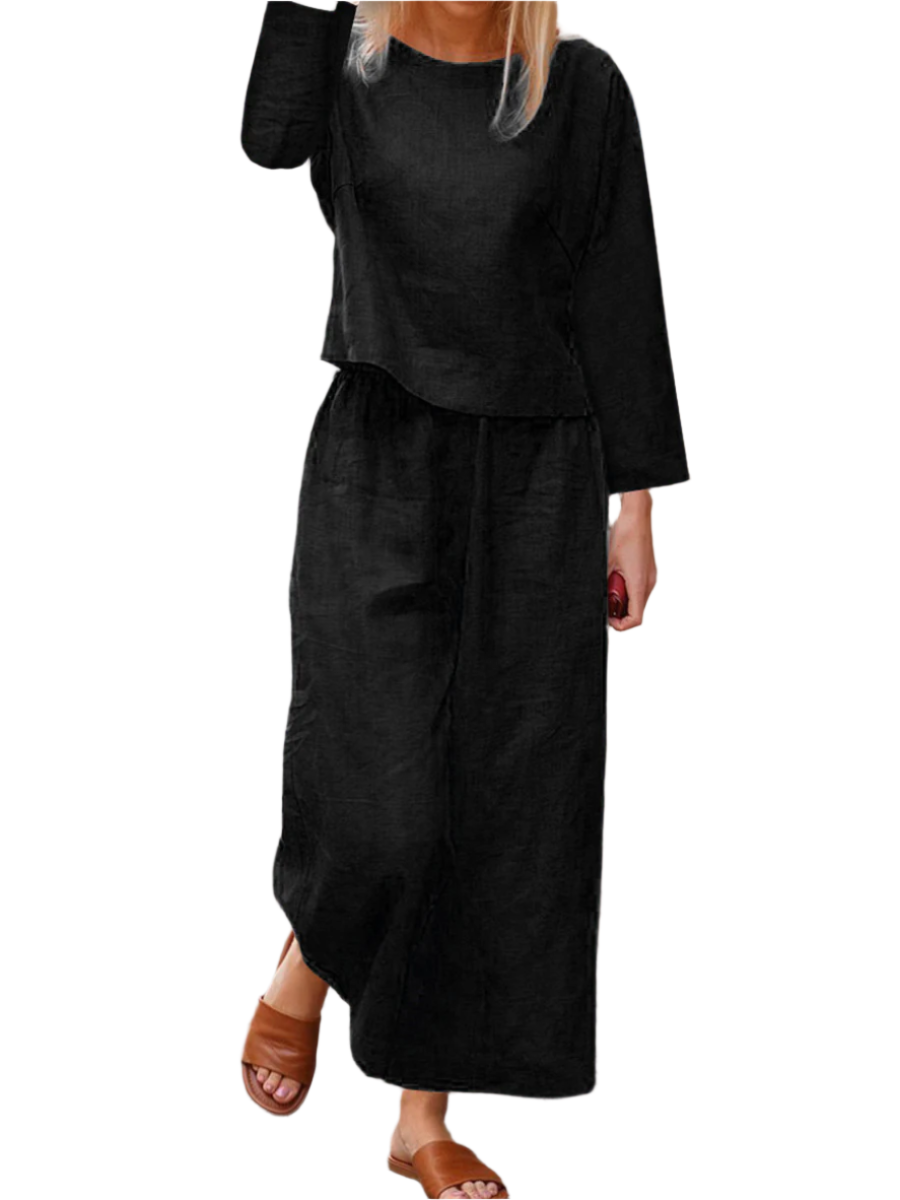 Shelia - Lockeres Leinen-Set für Damen