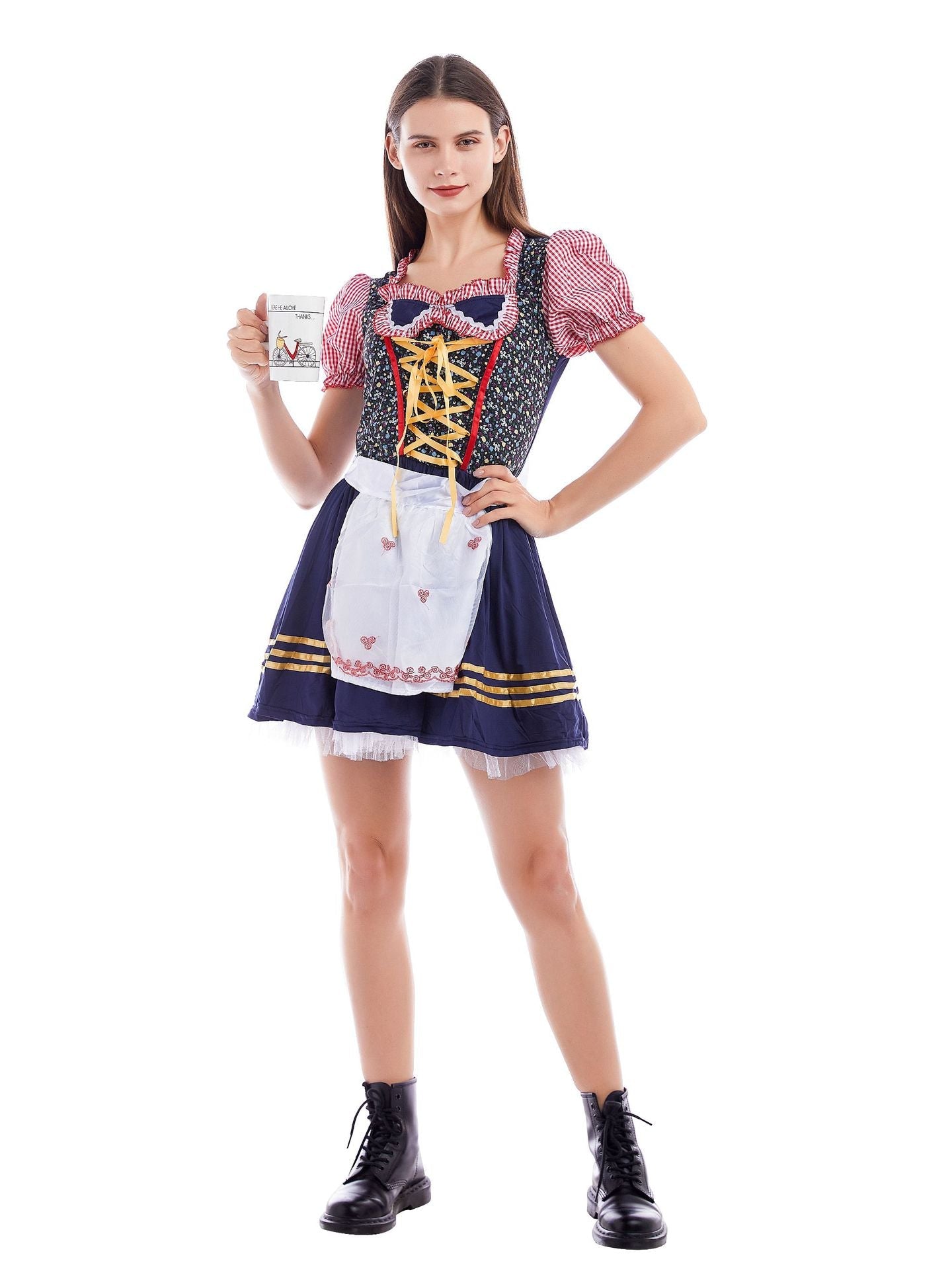 Charisse - Eng anliegendes Damen-Midikleid für das Oktoberfest