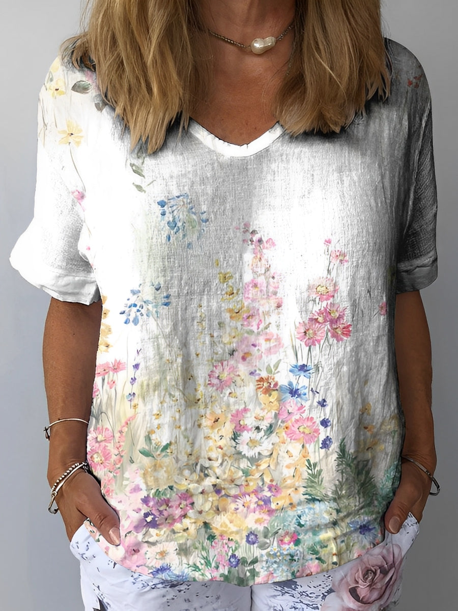 Jayleen - Lässige Bluse mit Blumenprint für Damen
