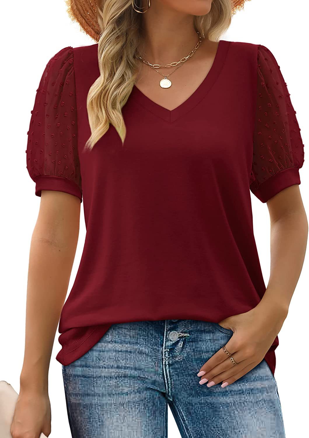 Elora - Sommerbluse aus Mesh für Damen