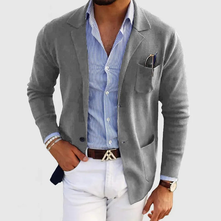 Nico – Elegantes Herrenjackett mit Revers und Knöpfen