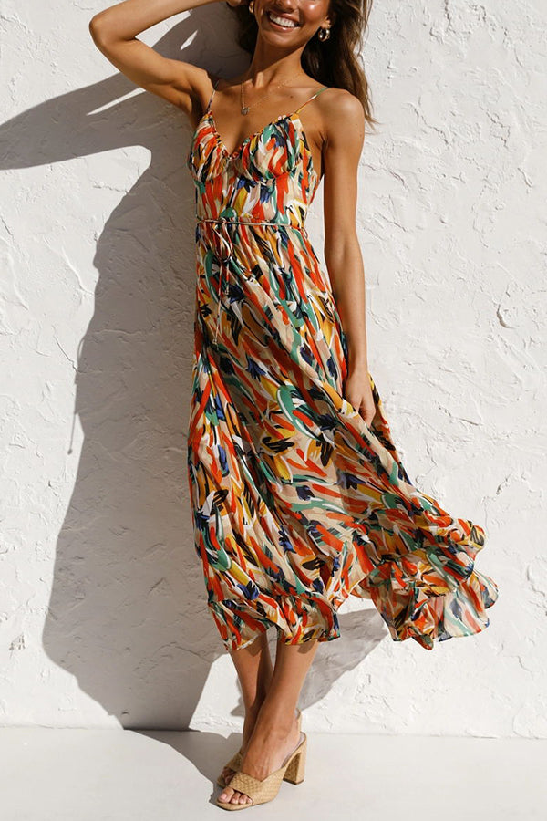 Charité – Farbintensives Midi-Kleid