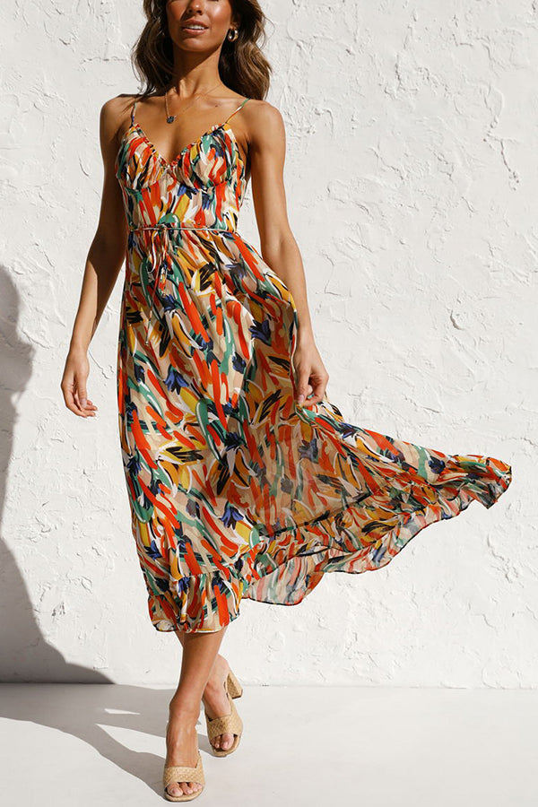 Charité – Farbintensives Midi-Kleid