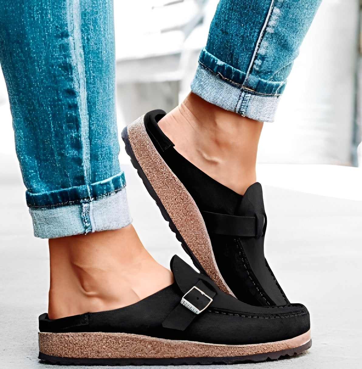 Briana - Damen Slip-On-Sandalen mit Bändern und Bequemlichkeit