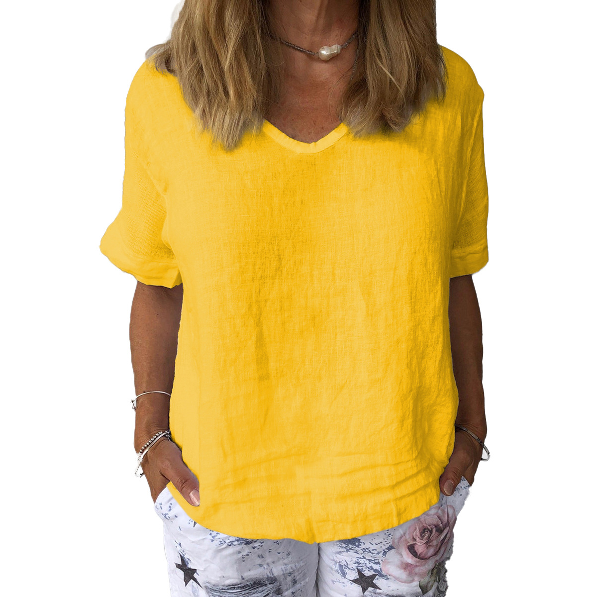 Cearra - Lässiges bequemes Shirt für Damen